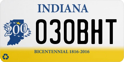 IN license plate 030BHT