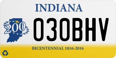 IN license plate 030BHV
