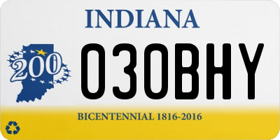 IN license plate 030BHY