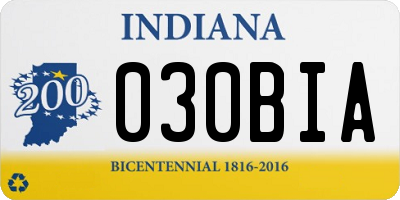 IN license plate 030BIA