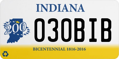 IN license plate 030BIB