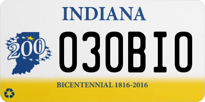 IN license plate 030BIO