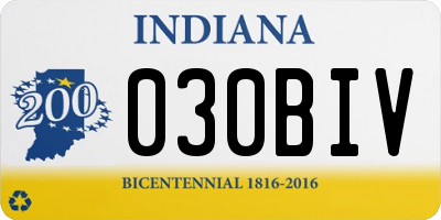 IN license plate 030BIV
