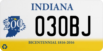 IN license plate 030BJ