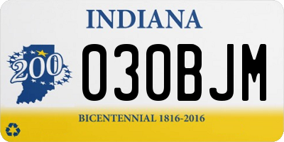 IN license plate 030BJM