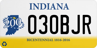 IN license plate 030BJR