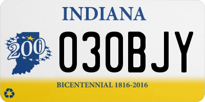 IN license plate 030BJY