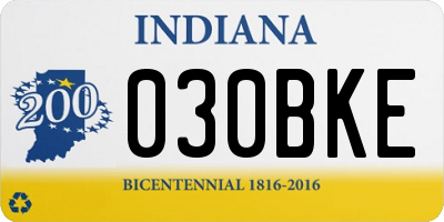 IN license plate 030BKE