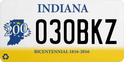 IN license plate 030BKZ