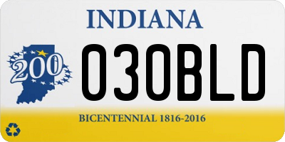 IN license plate 030BLD