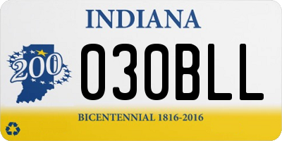 IN license plate 030BLL