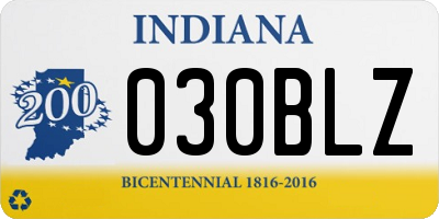 IN license plate 030BLZ
