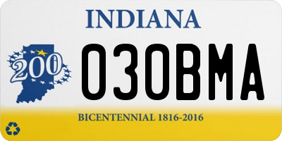 IN license plate 030BMA