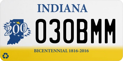 IN license plate 030BMM