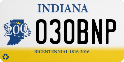 IN license plate 030BNP