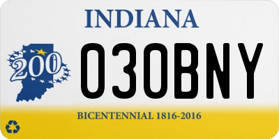 IN license plate 030BNY