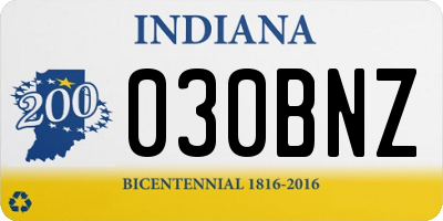 IN license plate 030BNZ
