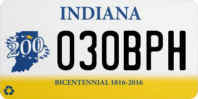 IN license plate 030BPH