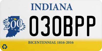 IN license plate 030BPP