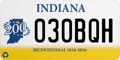 IN license plate 030BQH