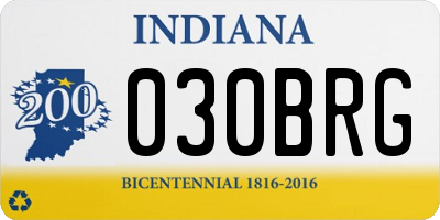 IN license plate 030BRG