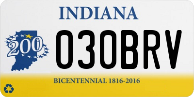 IN license plate 030BRV