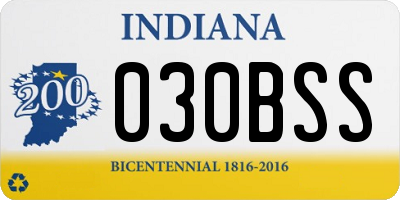 IN license plate 030BSS
