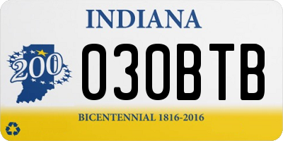 IN license plate 030BTB