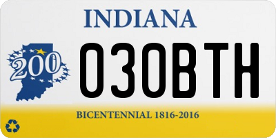 IN license plate 030BTH