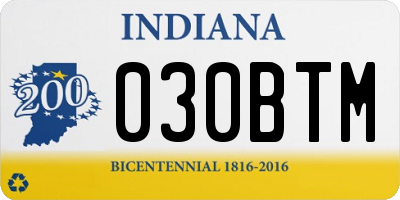 IN license plate 030BTM
