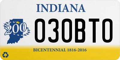 IN license plate 030BTO
