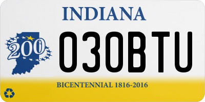 IN license plate 030BTU