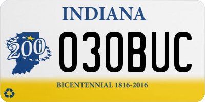 IN license plate 030BUC