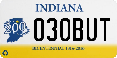 IN license plate 030BUT