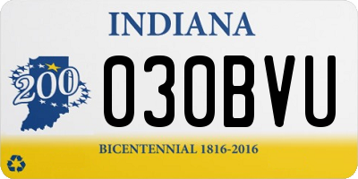 IN license plate 030BVU