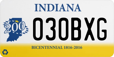 IN license plate 030BXG