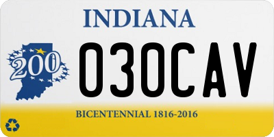 IN license plate 030CAV