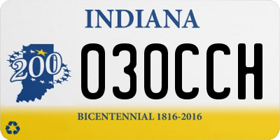 IN license plate 030CCH