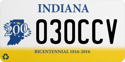 IN license plate 030CCV