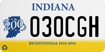 IN license plate 030CGH