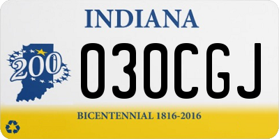 IN license plate 030CGJ
