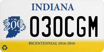 IN license plate 030CGM