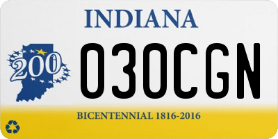 IN license plate 030CGN