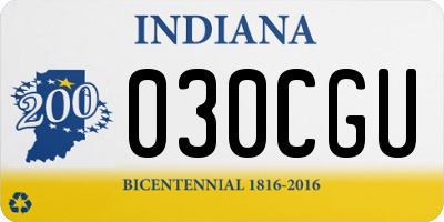 IN license plate 030CGU
