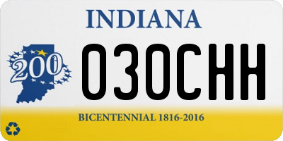 IN license plate 030CHH
