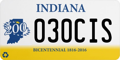 IN license plate 030CIS