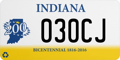 IN license plate 030CJ