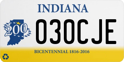 IN license plate 030CJE