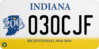 IN license plate 030CJF