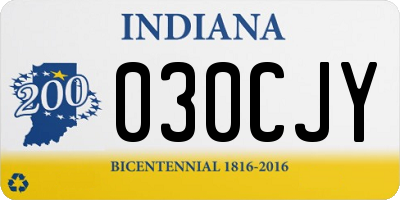 IN license plate 030CJY
